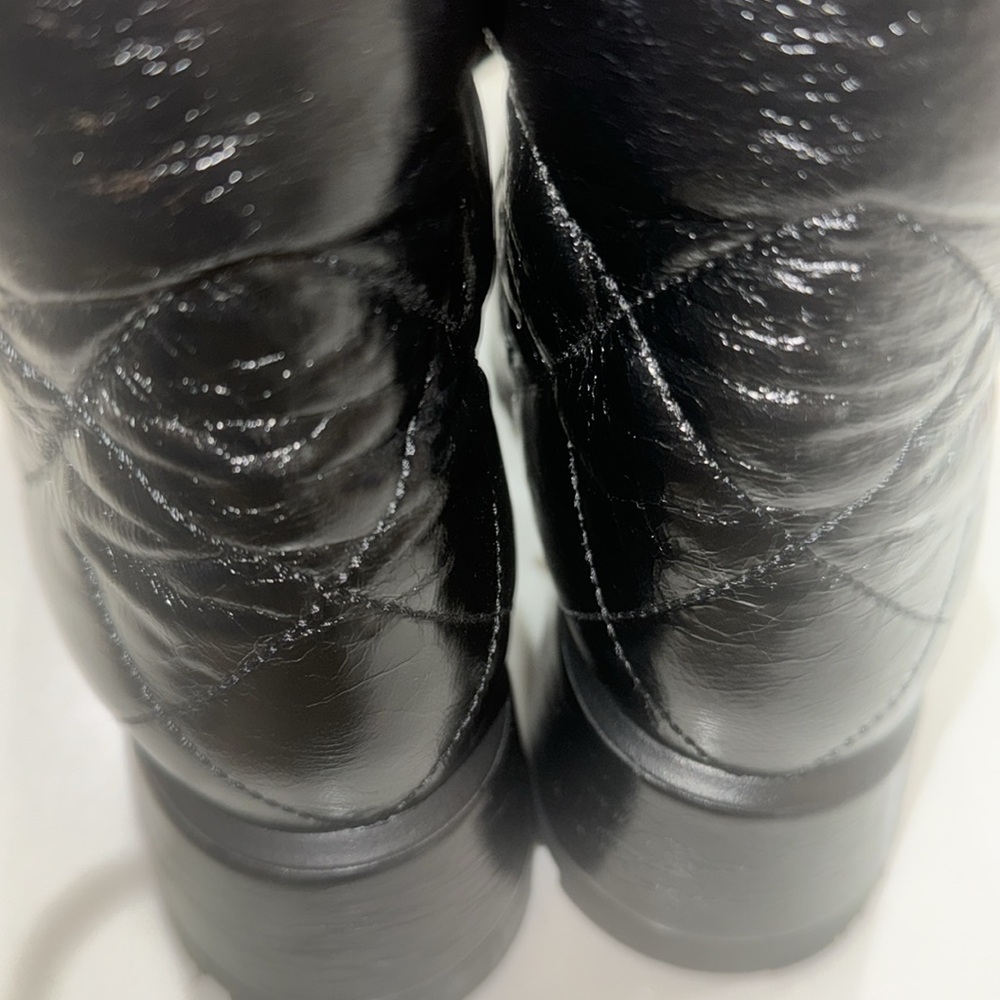 Chnel lace up boot 
Leather biker boots - Picture 14 of 15